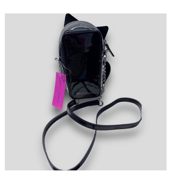 NEW Betsey Johnson Glow in The Dark Ghost Cat Crossbody Bag Purse Viral TikTok - Picture 3 of 5